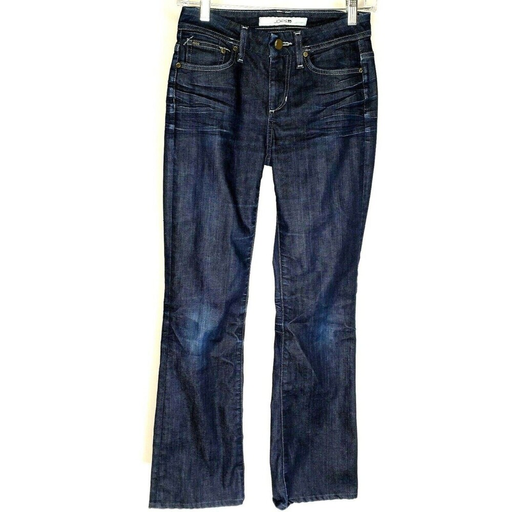 Joe's Womens Jeans Size 25 Dark Blue Wash Hemmed to 30.5 Style 93VT5790 Boot